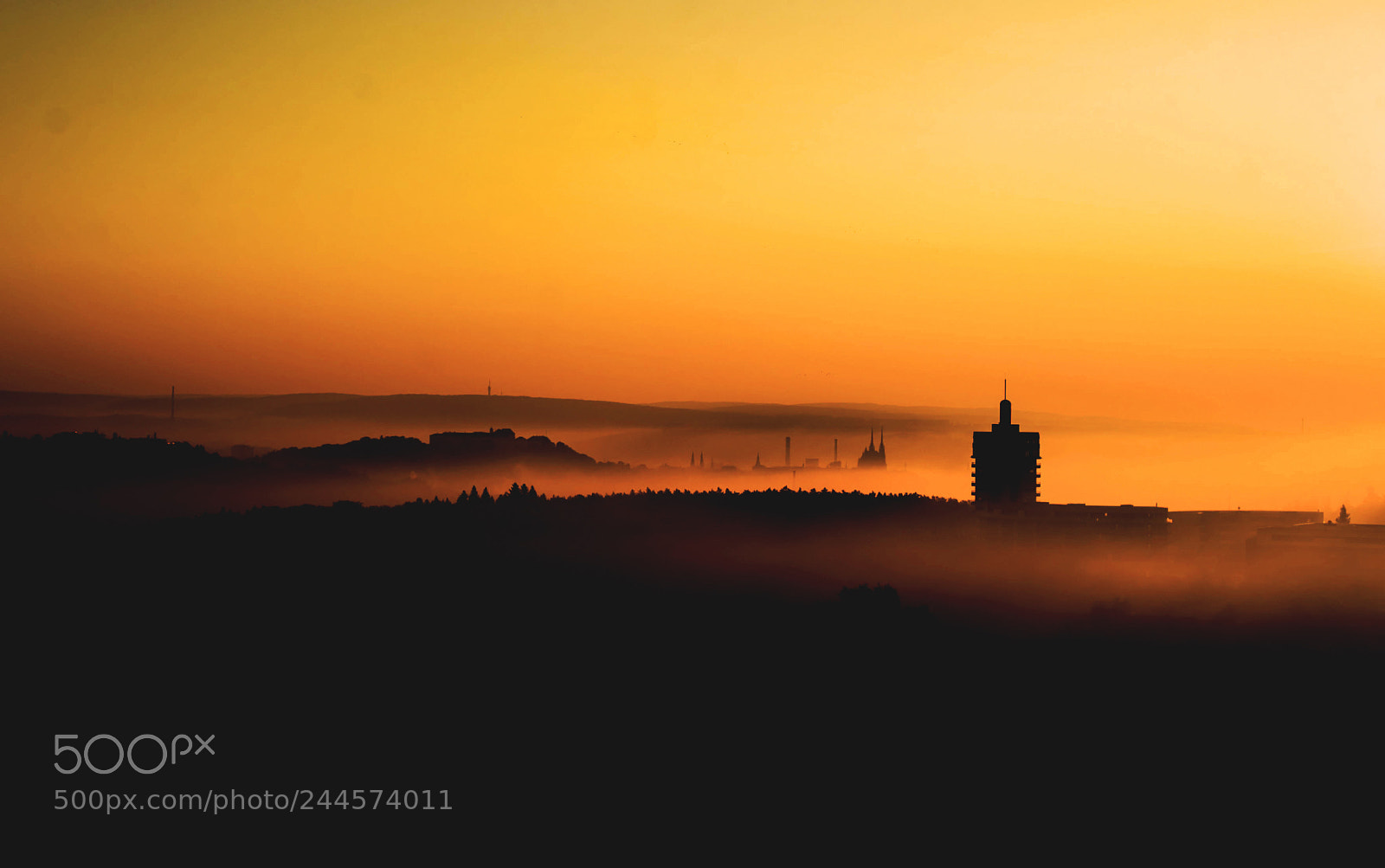 Nikon D700 sample photo. Misty morning over brno photography