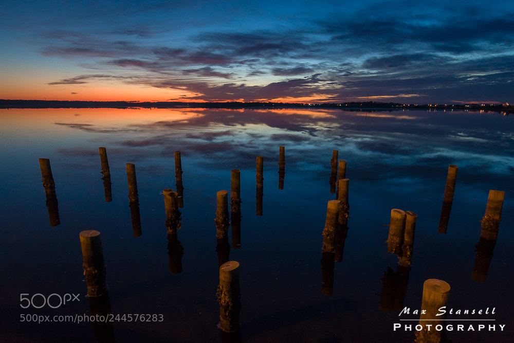 Sony a6300 sample photo. Swansboro nc blue hour photography