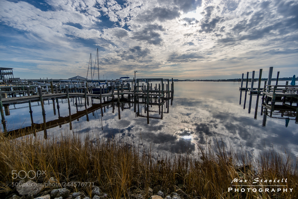 Sony a6300 sample photo. Pier reflections photography