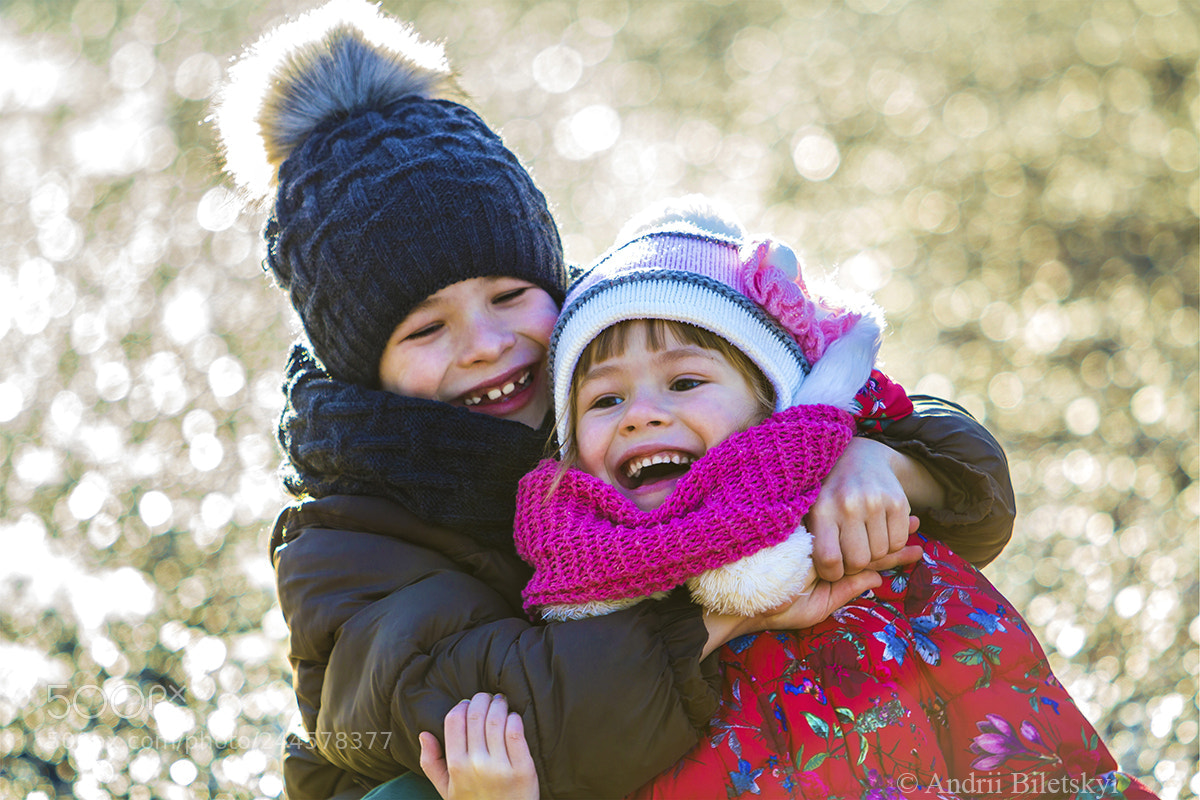 Canon EOS 60D sample photo. Two happy children photography