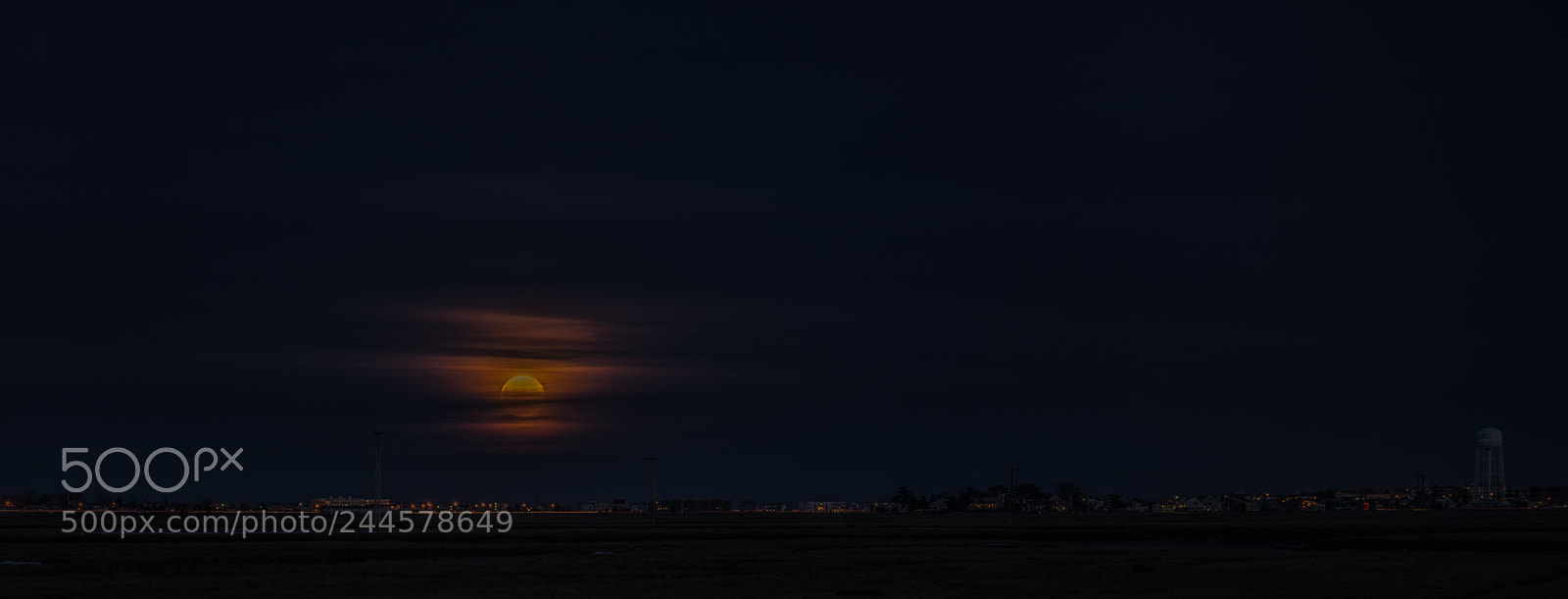 Nikon D610 sample photo. Moonrise photography