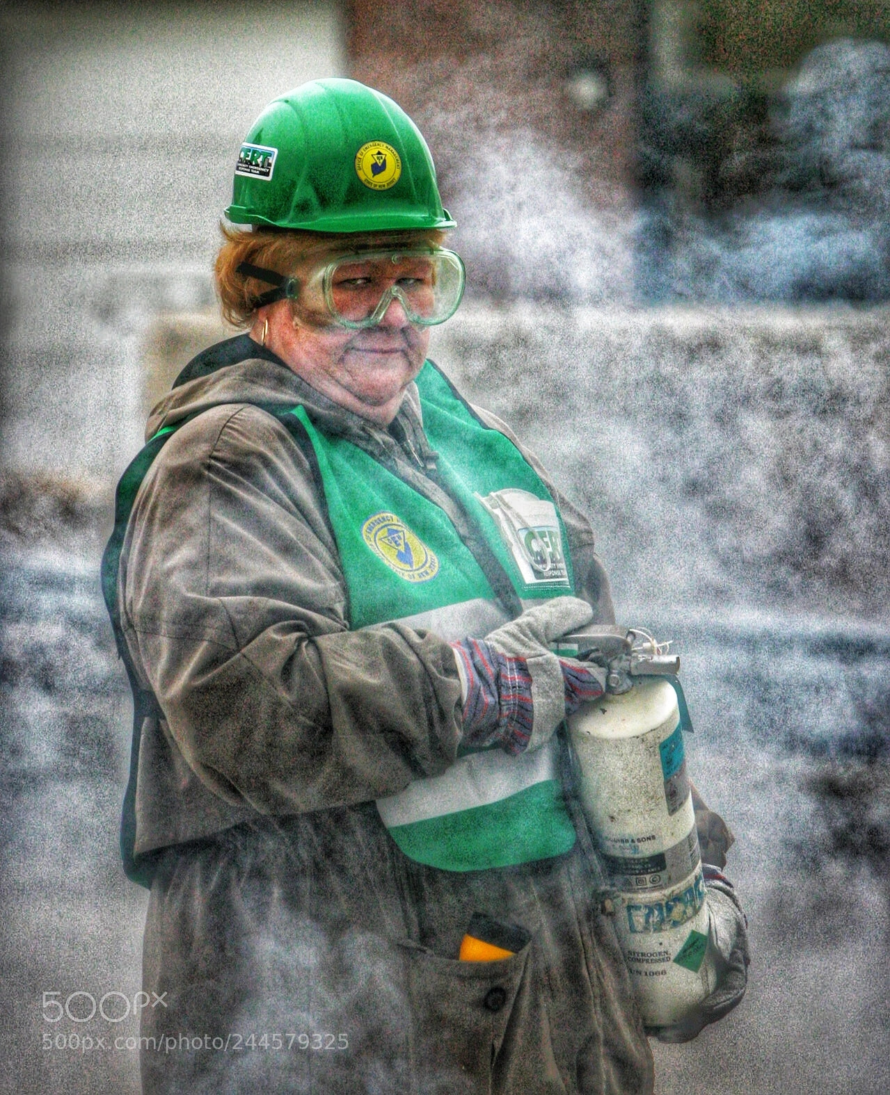 Canon EOS 10D sample photo. The extinguisher step away photography