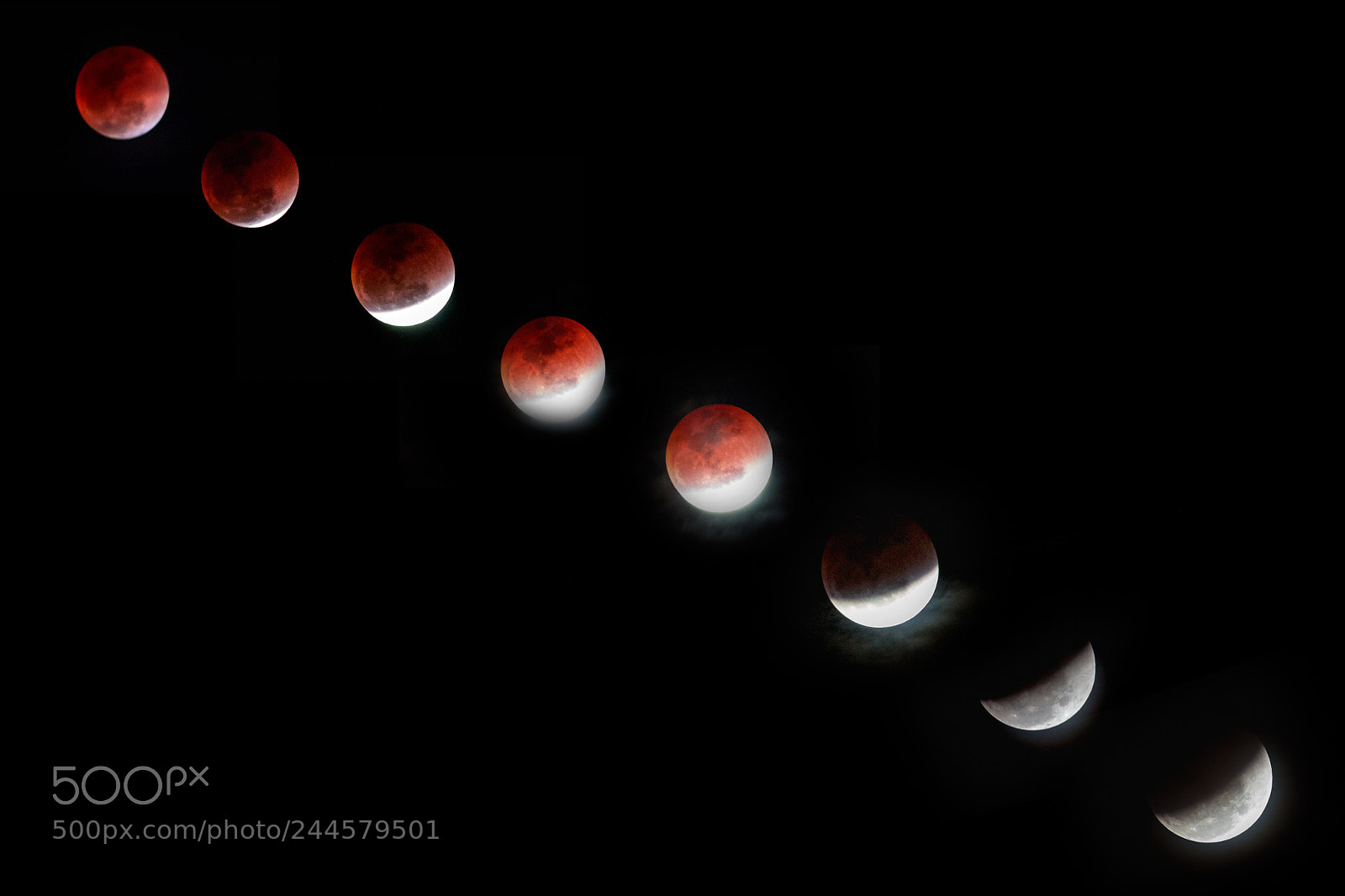 Canon EOS 1200D (EOS Rebel T5 / EOS Kiss X70 / EOS Hi) sample photo. Super blue blood moon photography