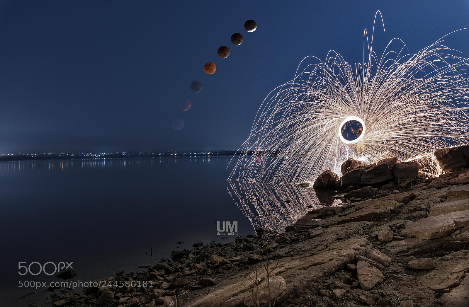 Nikon D850 sample photo. Lunar eclipse jan 2018 photography
