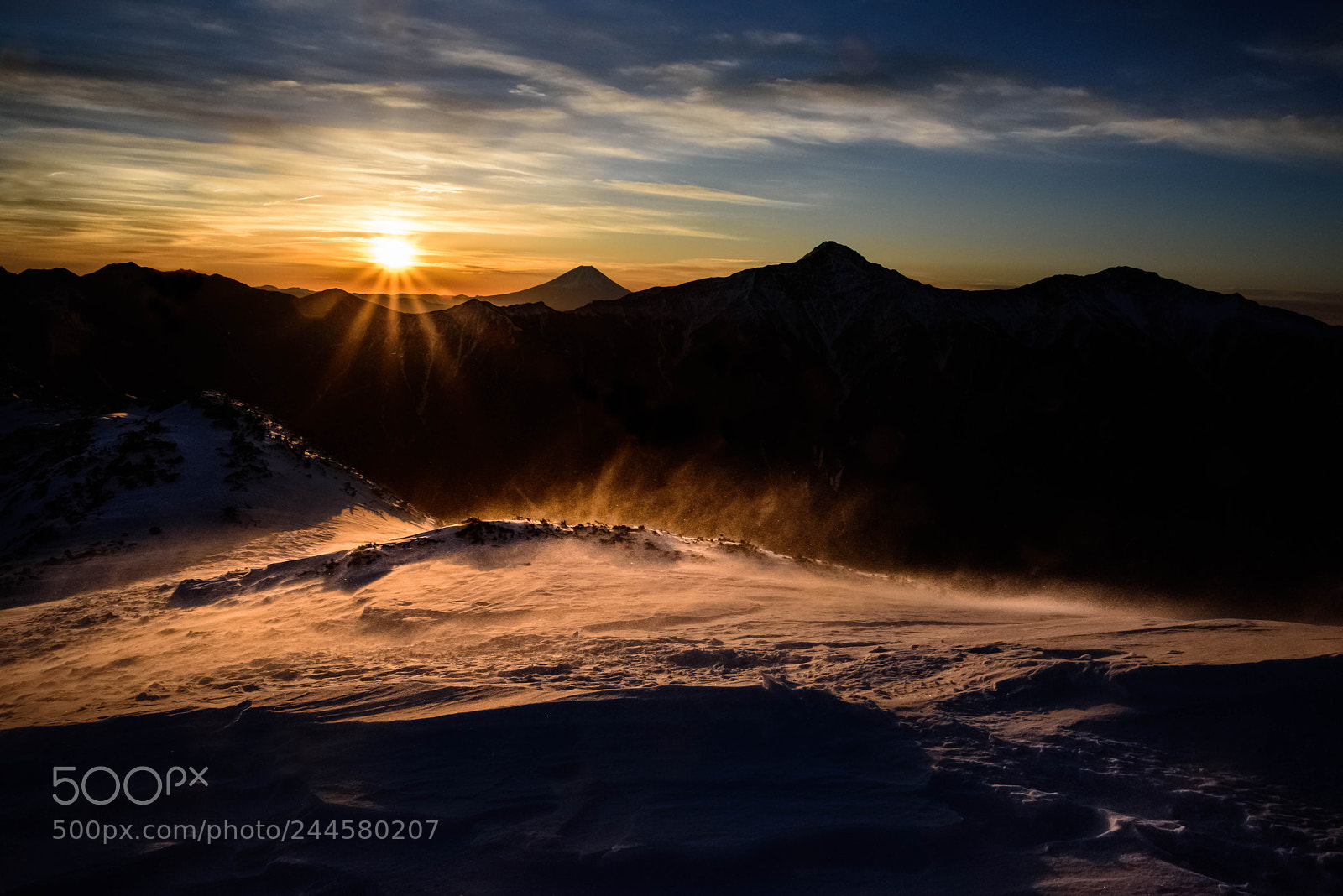 Nikon D810 sample photo. Sunrise in the snowy photography