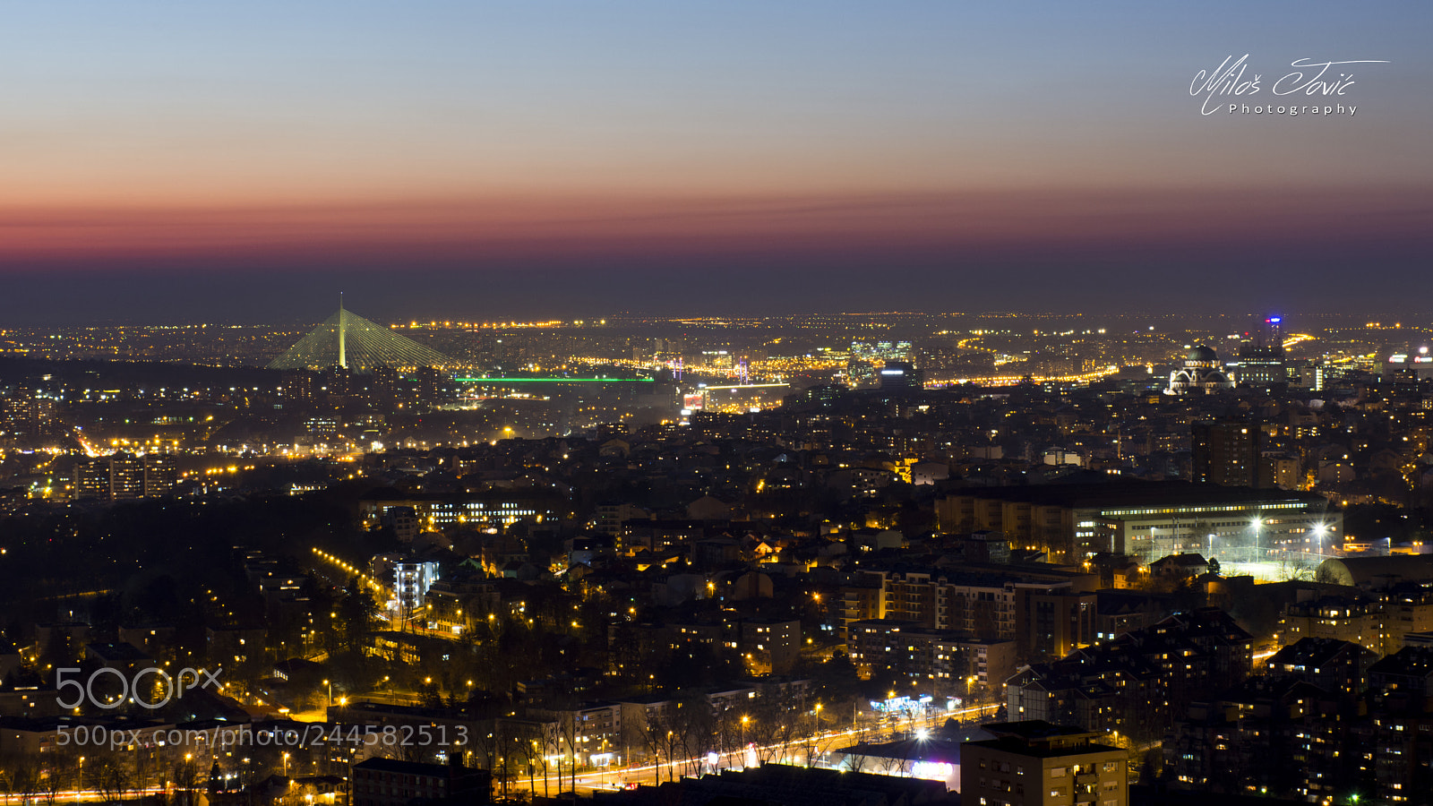 Nikon D7200 sample photo. Sunset over belgrade photography