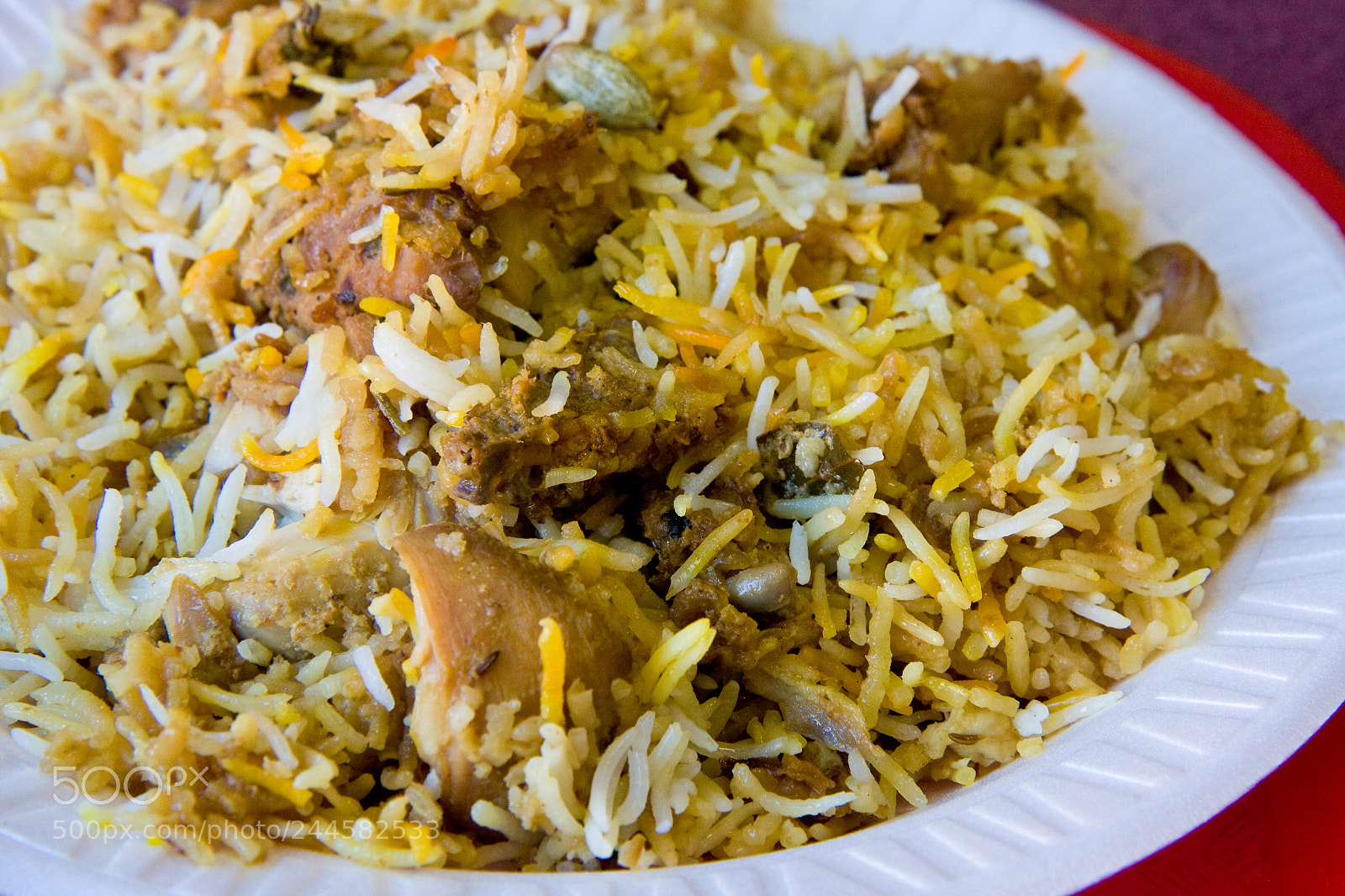 Canon EOS 40D sample photo. Hyderabadi chicken biryani photography