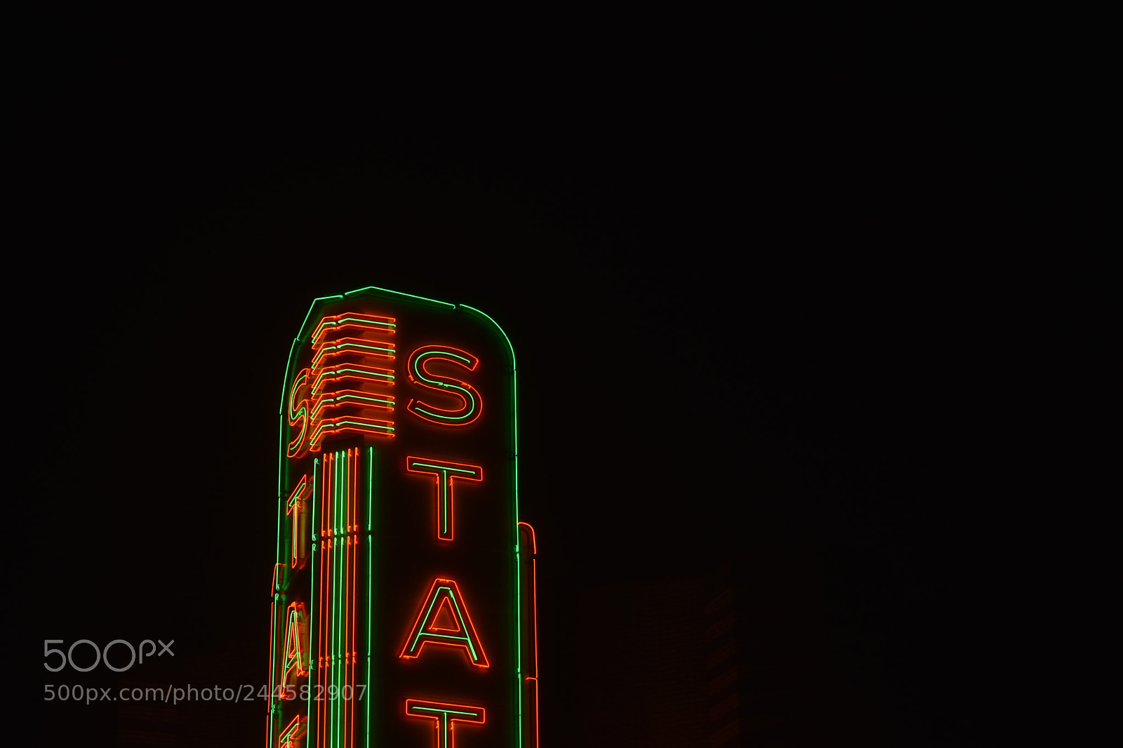 Nikon D3400 sample photo. State street theater photography