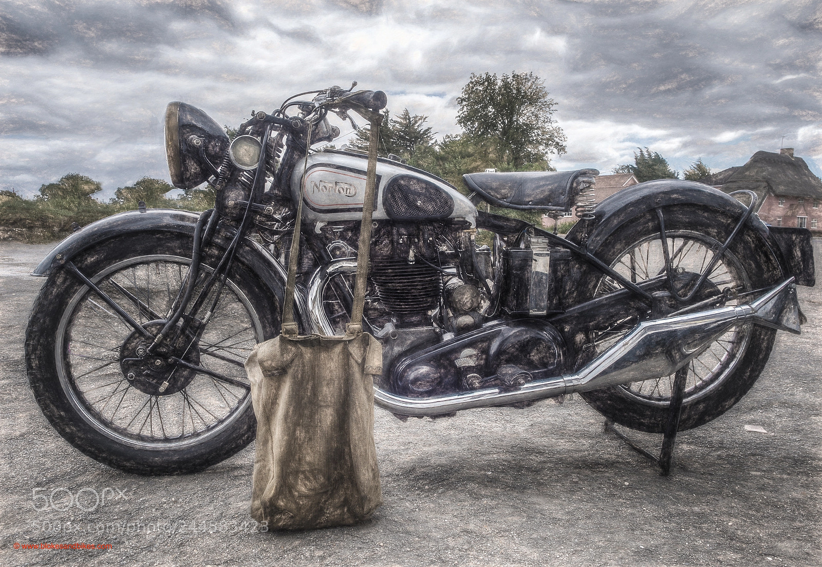 Olympus PEN E-P5 sample photo. A working mans motorcycle photography