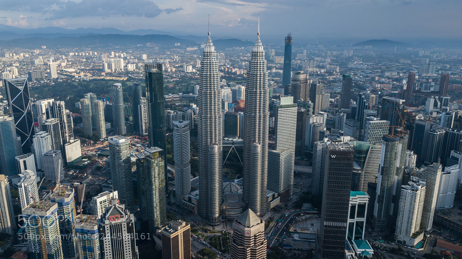 DJI FC220 sample photo. Twin towers photography