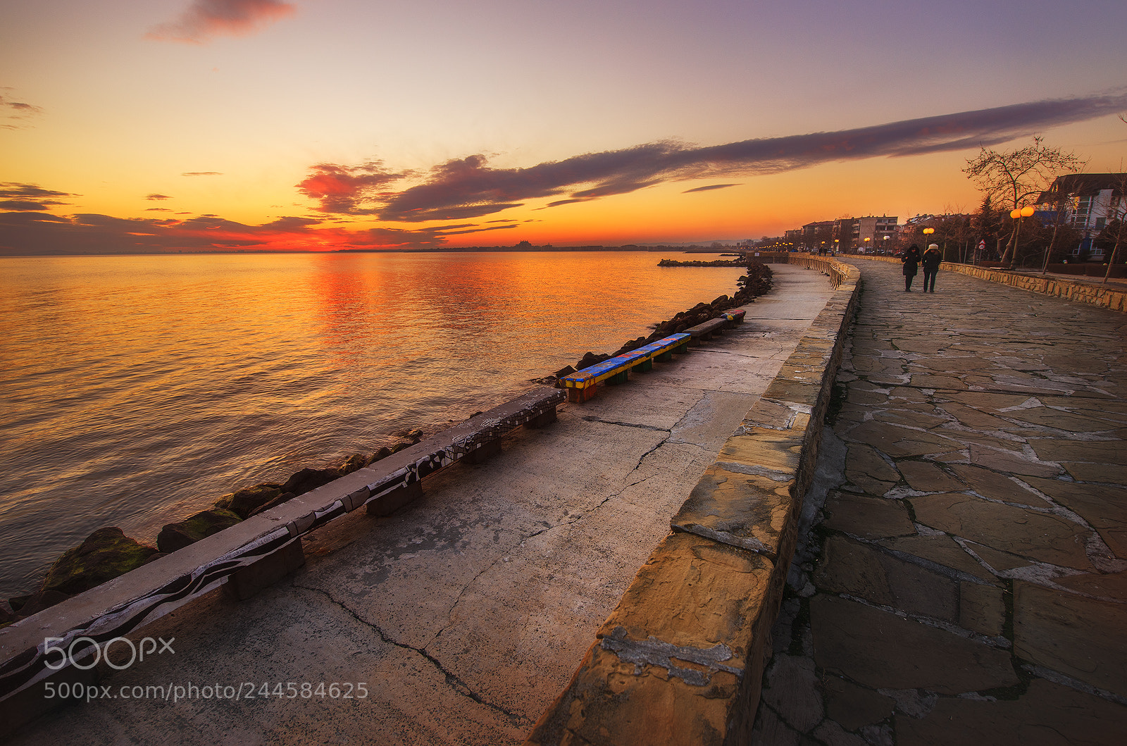 Nikon D610 sample photo. Pomorie sea alley photography