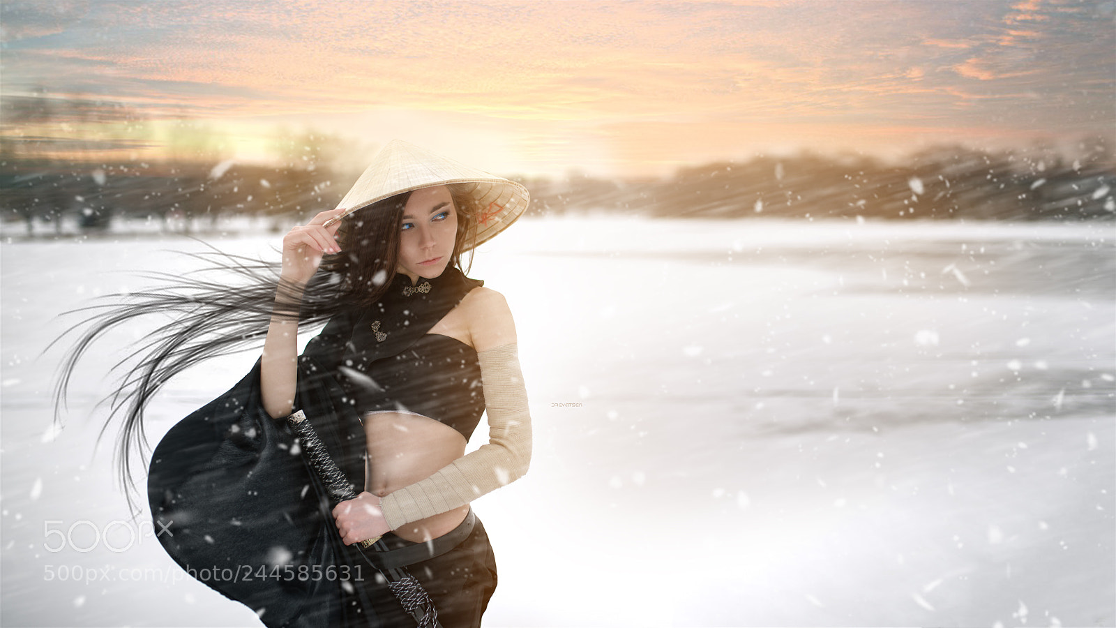 Nikon D810 sample photo. Snow samurai photography
