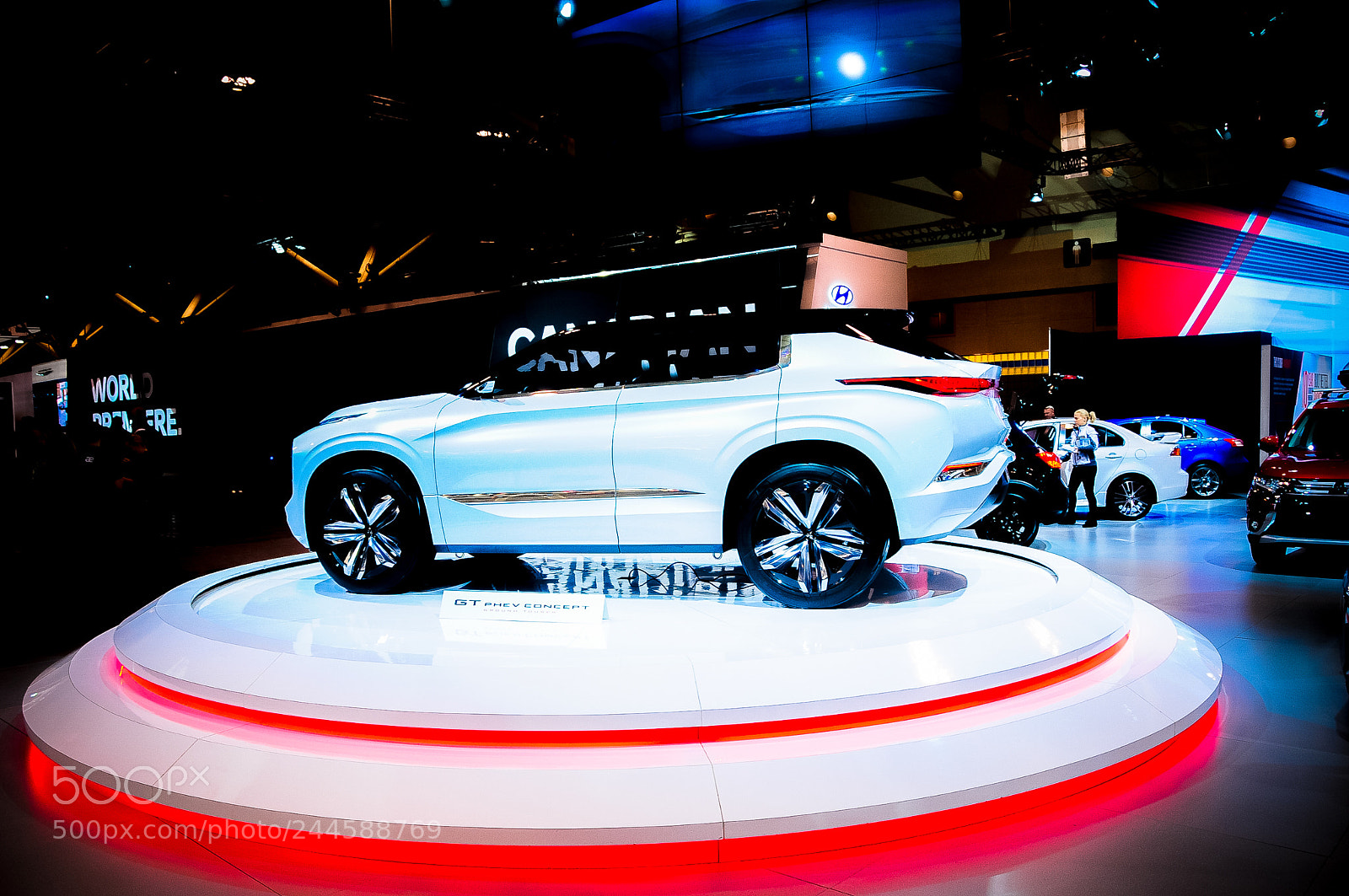 Nikon D300S sample photo. Mitsubishi gt-phev concept car photography