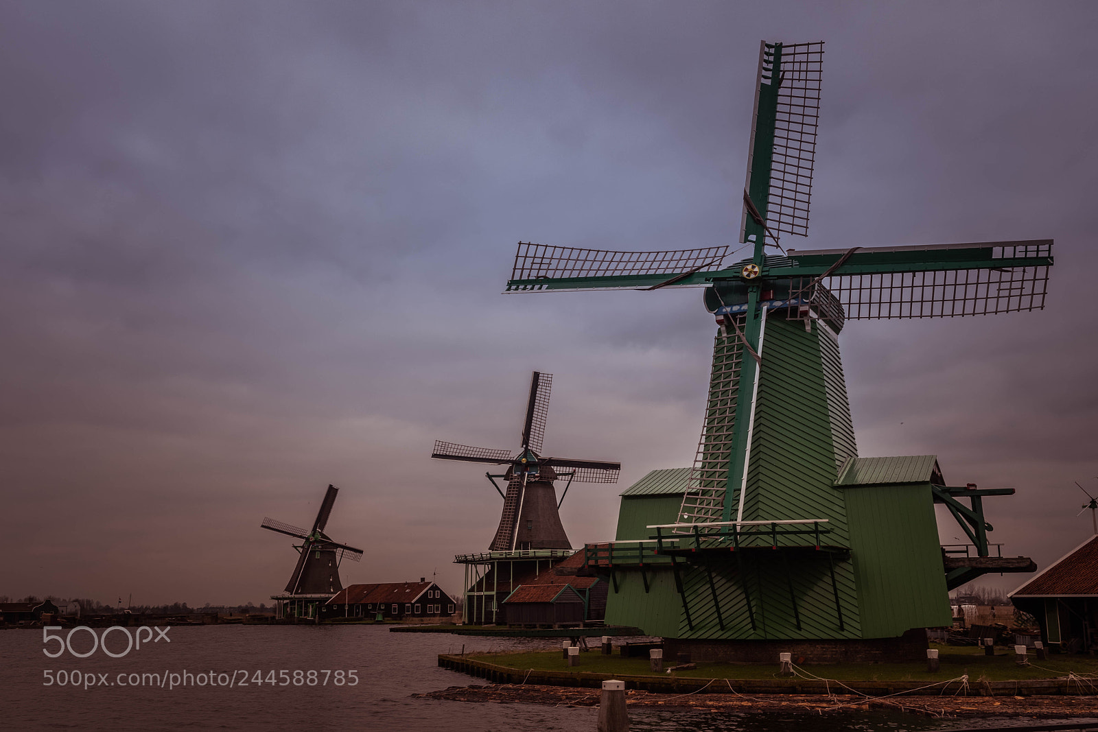 Nikon D500 sample photo. Windmills at zaanse schans photography