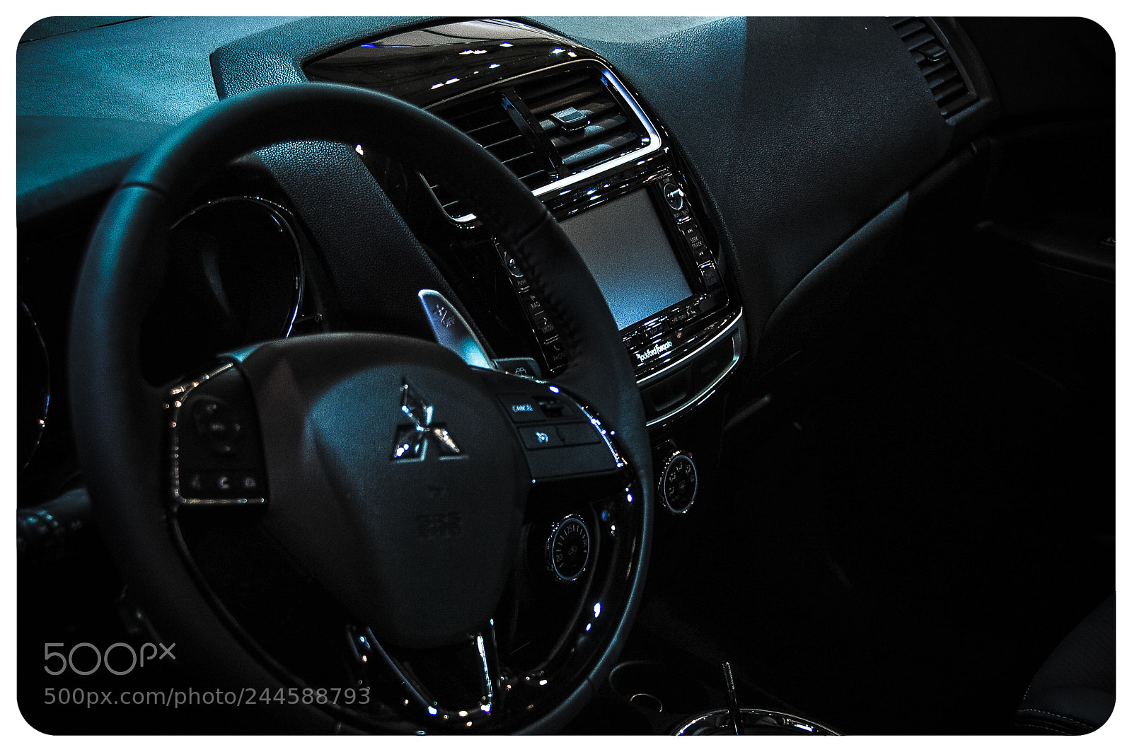 Nikon D300S sample photo. Mitsubishi dashboard photography