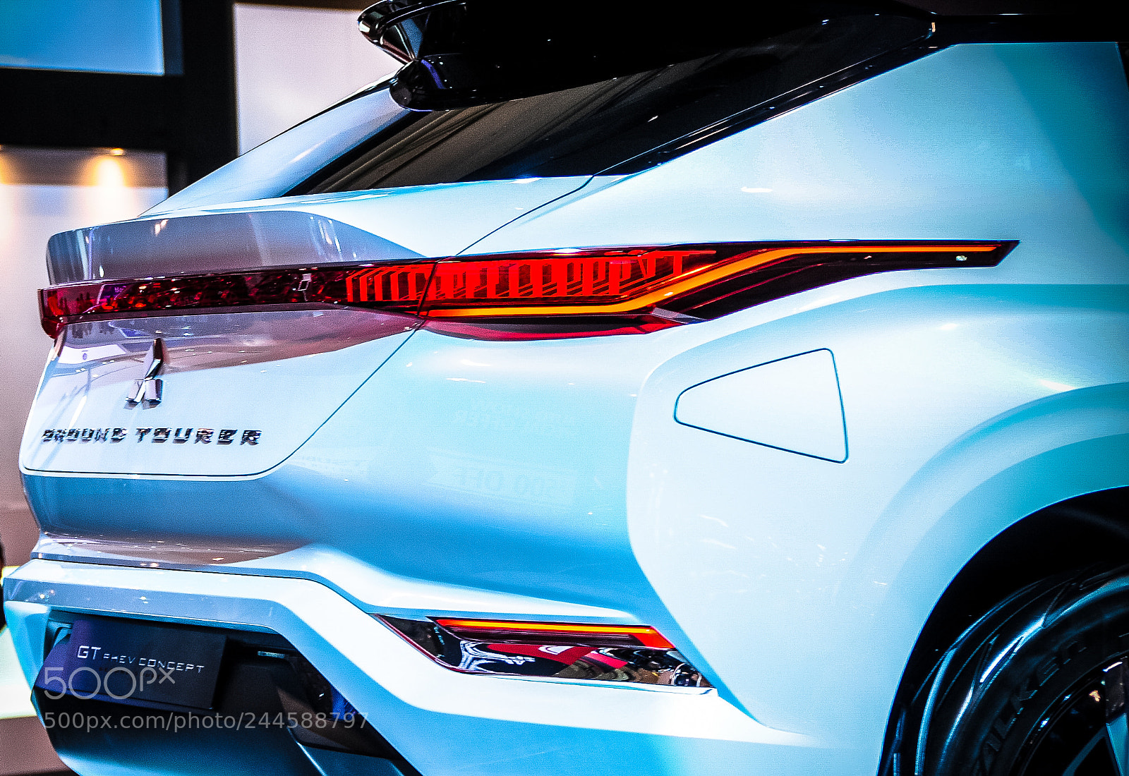 Nikon D300S sample photo. Mitsubishi gt-phev concept white photography