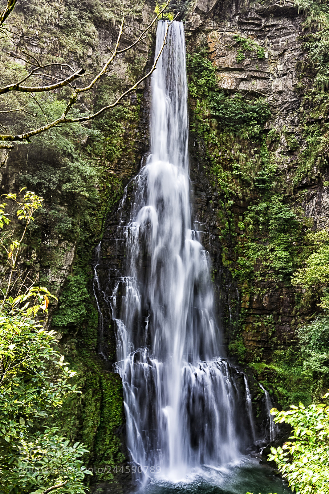 Nikon D810 sample photo. Jinggangshan longtan waterfall photography