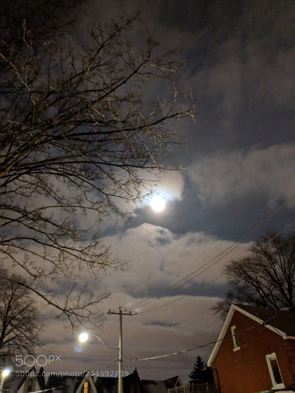 Google Pixel 2 sample photo. Super blue moon2 photography