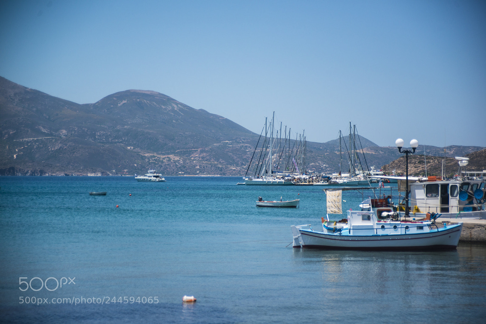 Nikon D800 sample photo. Harbor of milos photography