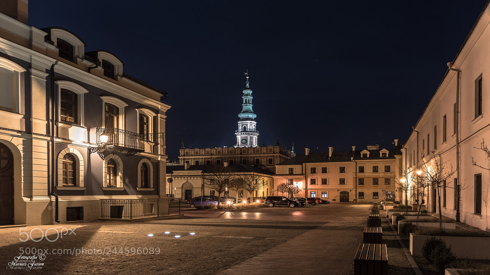Nikon D7200 sample photo. Zamość nocą photography