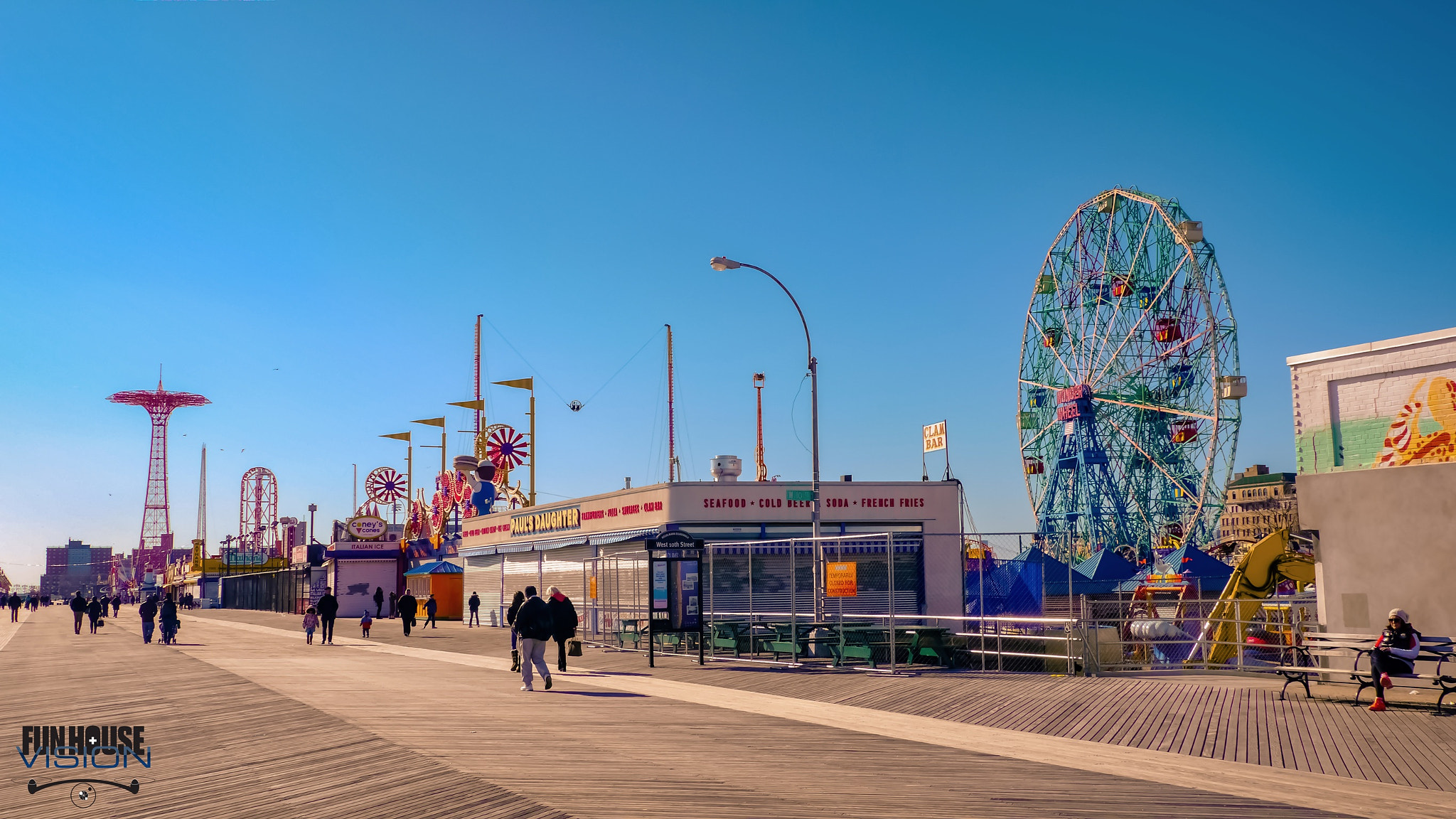 Panasonic Lumix DMC-GH2 sample photo. Coney island boardwalk 1/6 photography