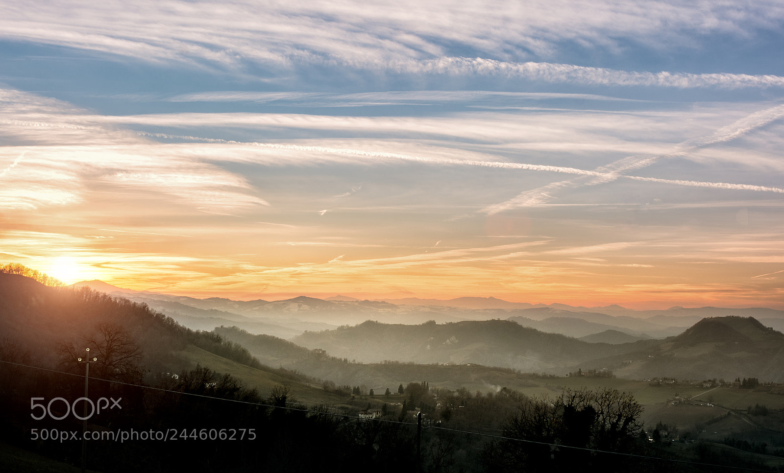 Nikon D7100 sample photo. Tramonto a mongardino photography