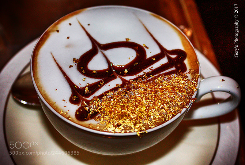 Canon EOS 450D (EOS Rebel XSi / EOS Kiss X2) sample photo. Golden cappuchino emirates palace photography