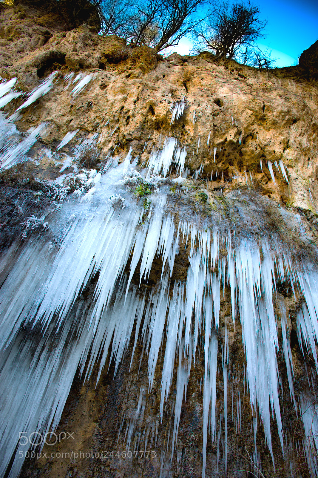 Nikon D7200 sample photo. Frozen @ polska skakavitsa waterfall photography