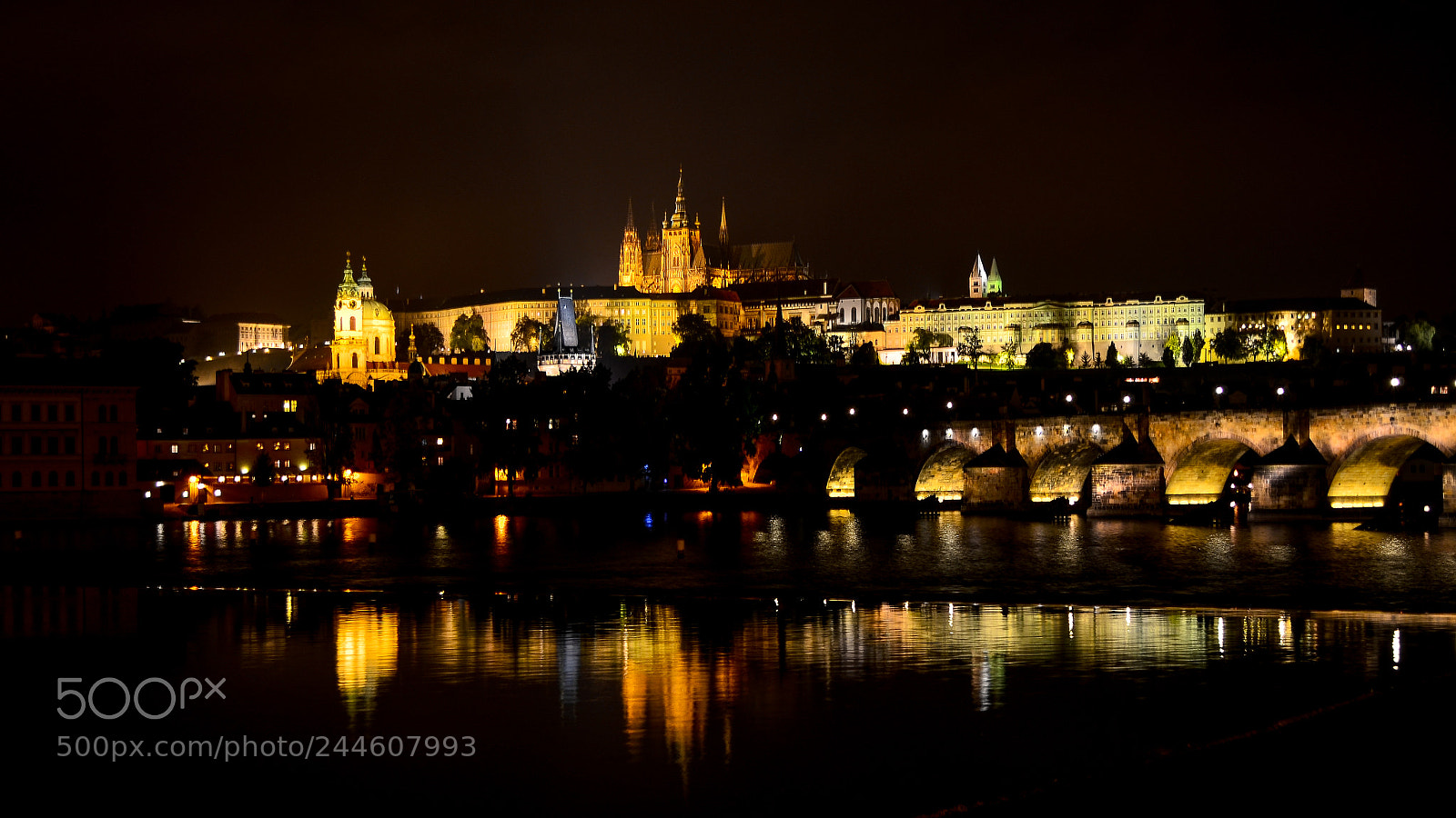 Nikon D5100 sample photo. Prague at night photography