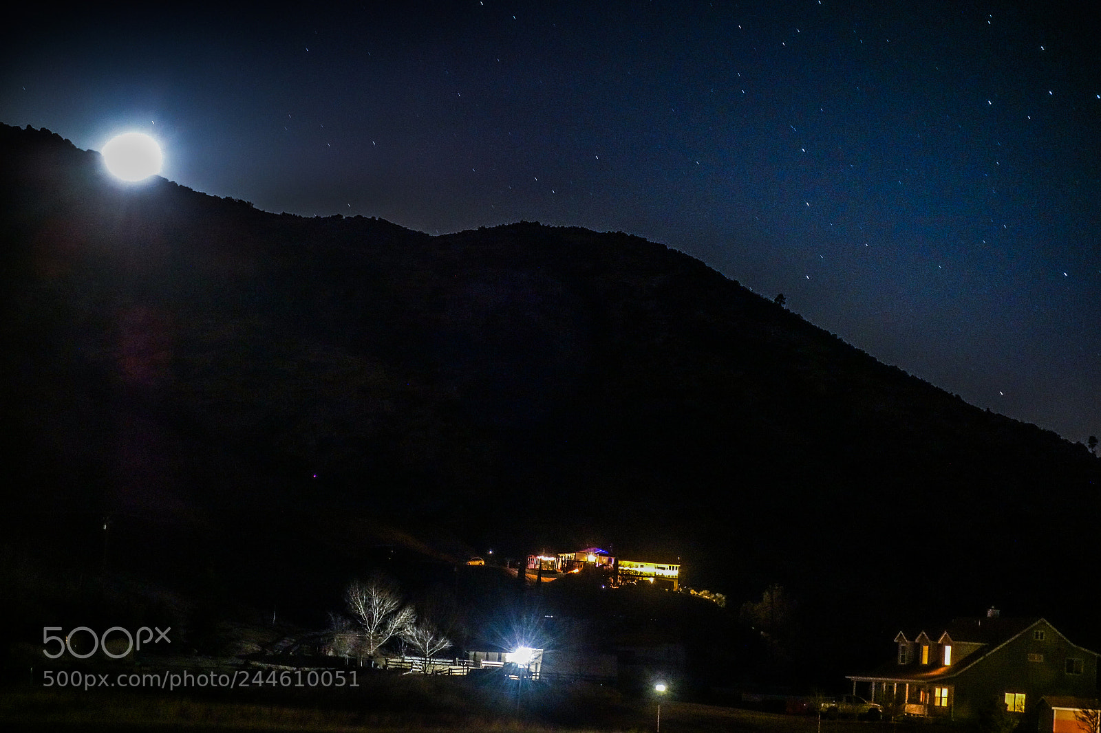 Sony Cyber-shot DSC-RX100 sample photo. Full moon in tehachapi photography