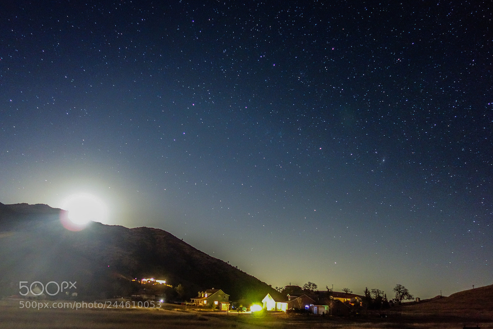 Sony Cyber-shot DSC-RX100 sample photo. Full moon in tehachapi photography