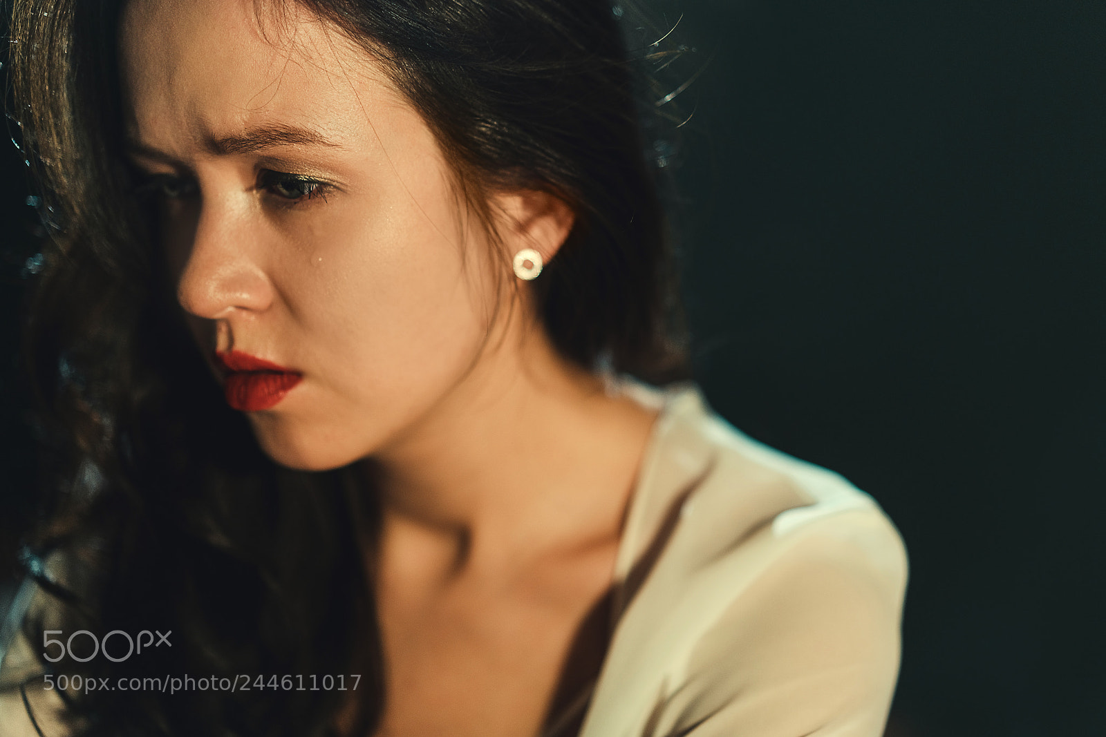 Sony a7R II sample photo. Portrait of yound sad photography