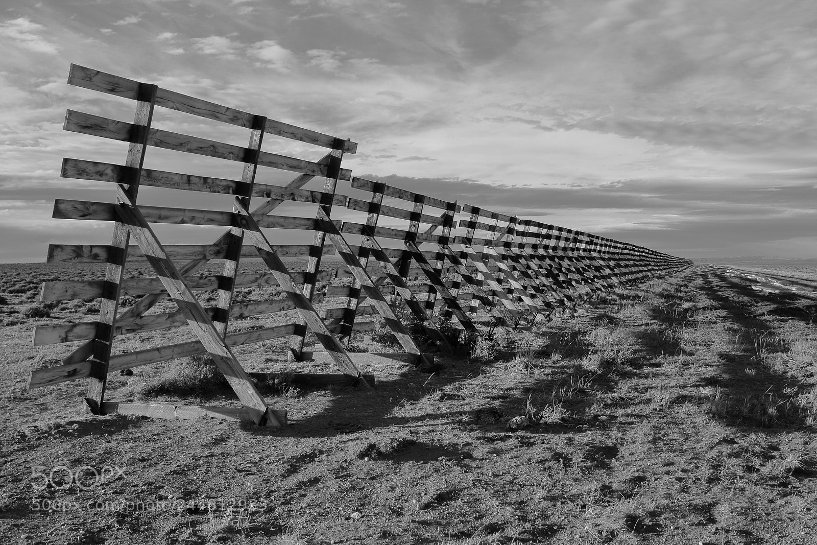 Canon EOS M sample photo. Snow fence photography