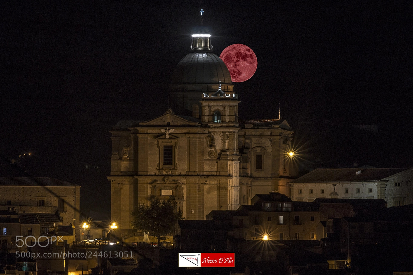 Canon EOS 100D (EOS Rebel SL1 / EOS Kiss X7) sample photo. Super luna rossa photography