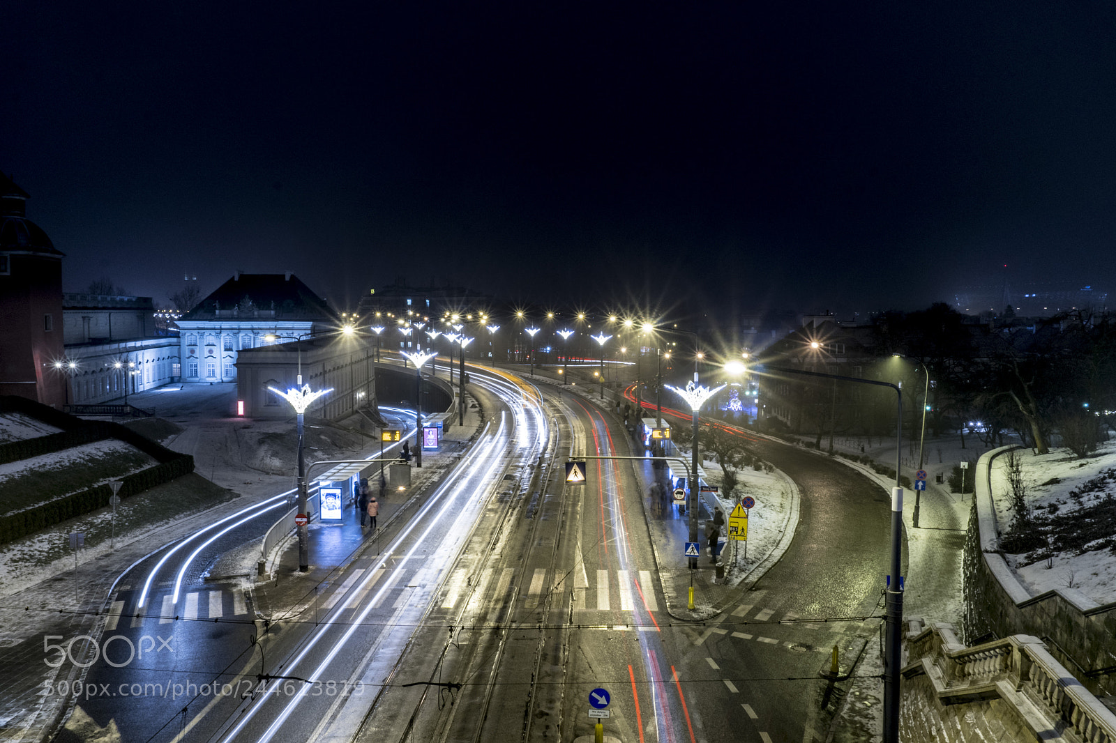 Sony a6300 sample photo. Warsaw by night photography
