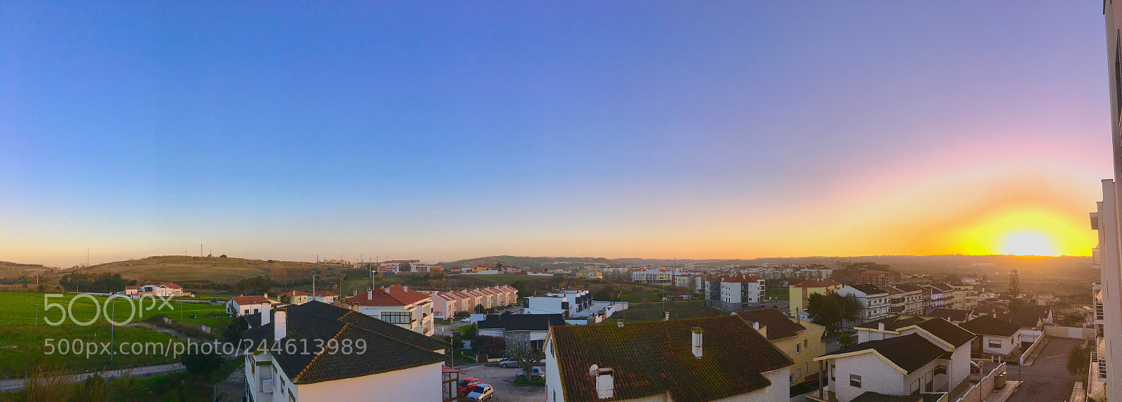 Apple iPhone 6s Plus sample photo. Sunset panorama photography