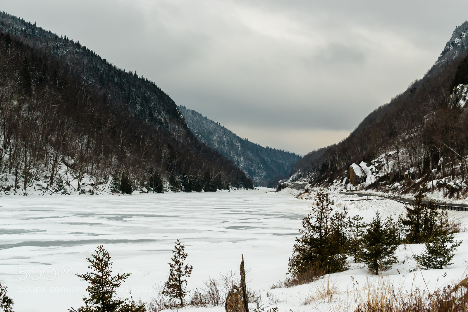 Nikon D5500 sample photo. Moody valley over cascade photography