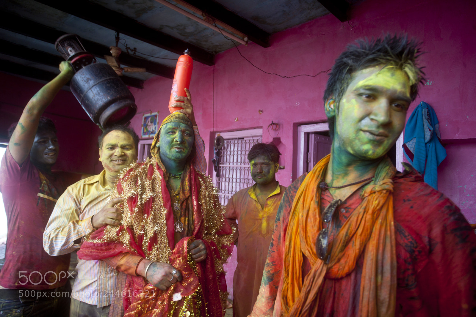 Canon EOS 5D sample photo. Holi festival, barsana, uttar photography