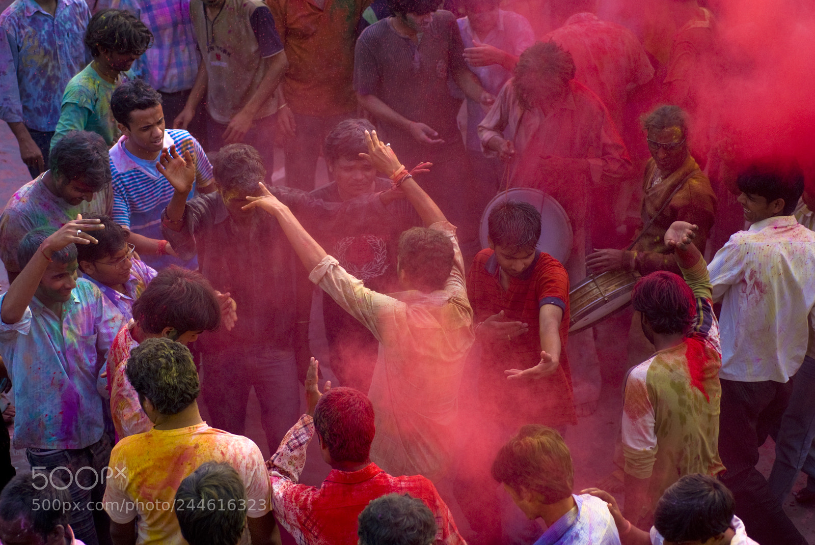 Nikon D80 sample photo. Holi festival, india photography
