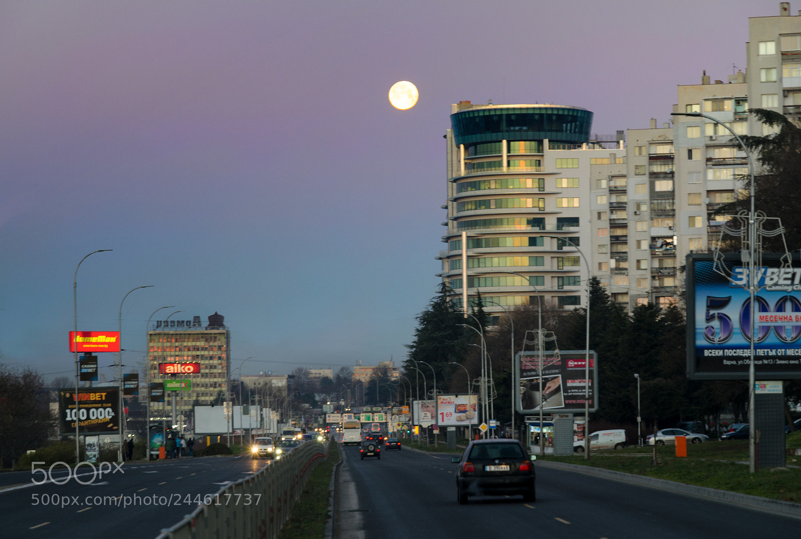 Nikon D5100 sample photo. Full moon photography