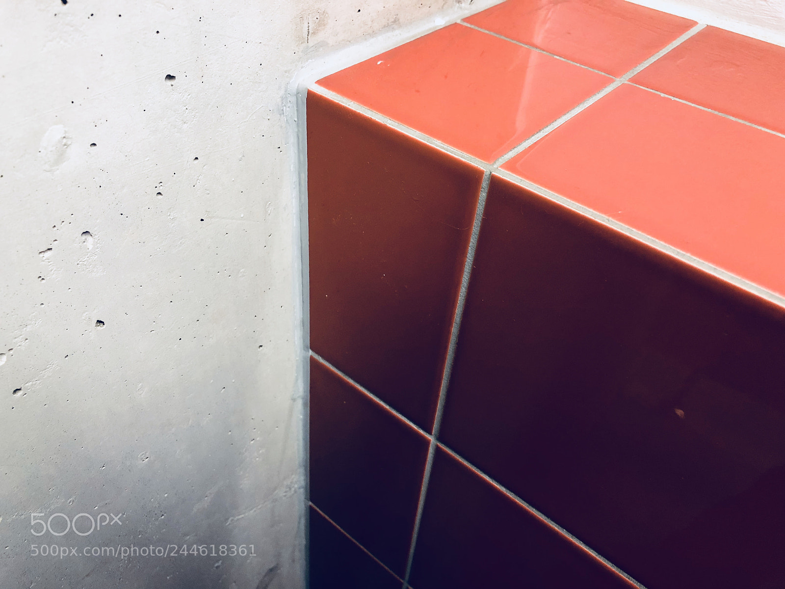 Apple iPhone 8 Plus sample photo. Tiles meet concrete photography