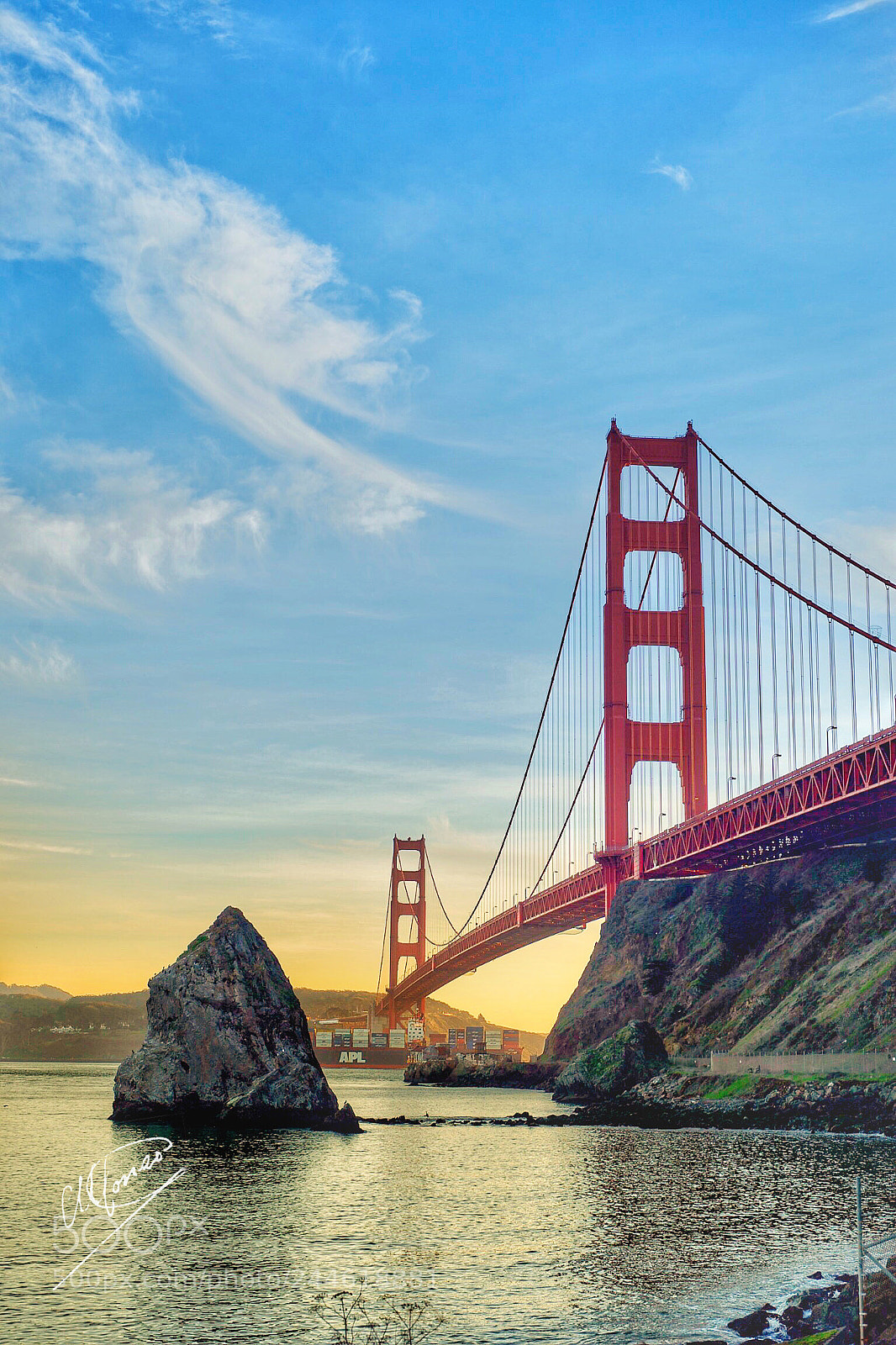 Nikon Df sample photo. The golden gate photography