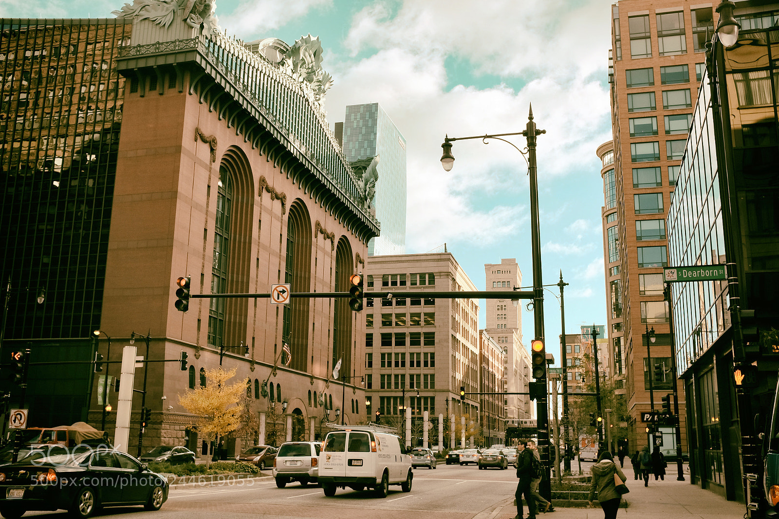 Fujifilm X100T sample photo. Chicago dearborn st photography