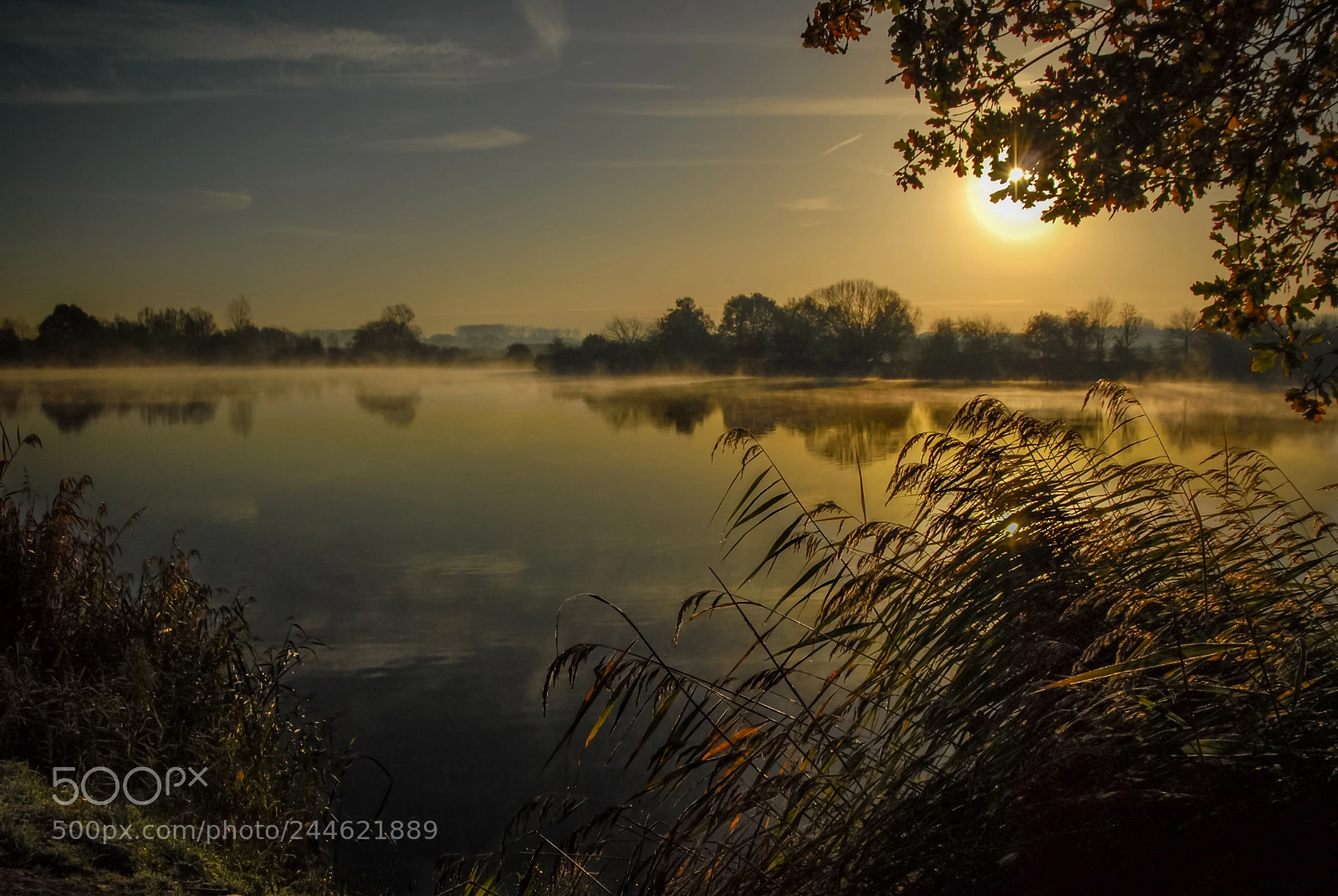 Nikon D200 sample photo. Sunrise on the lake photography