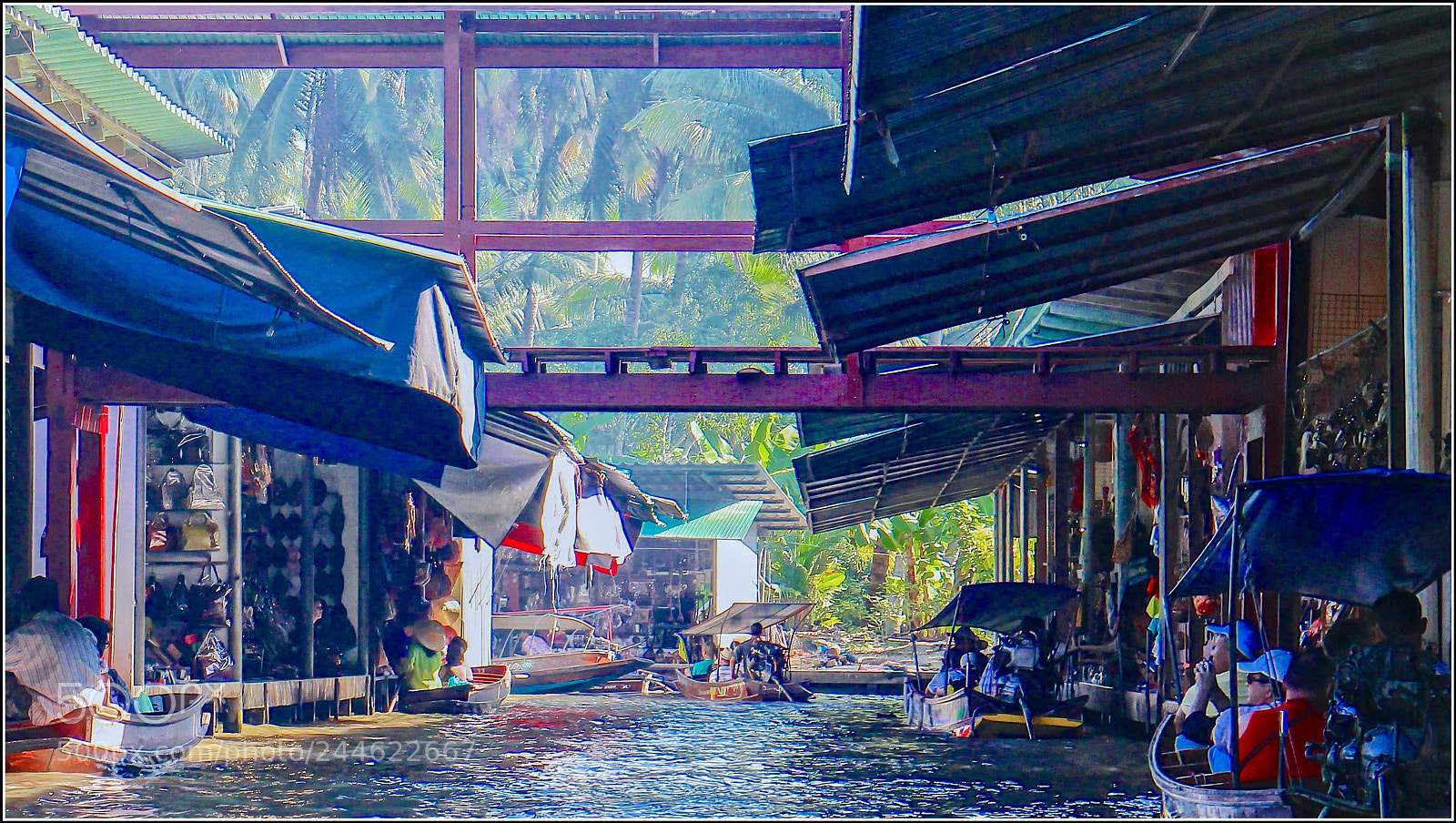 Canon EOS M sample photo. Floating market photography