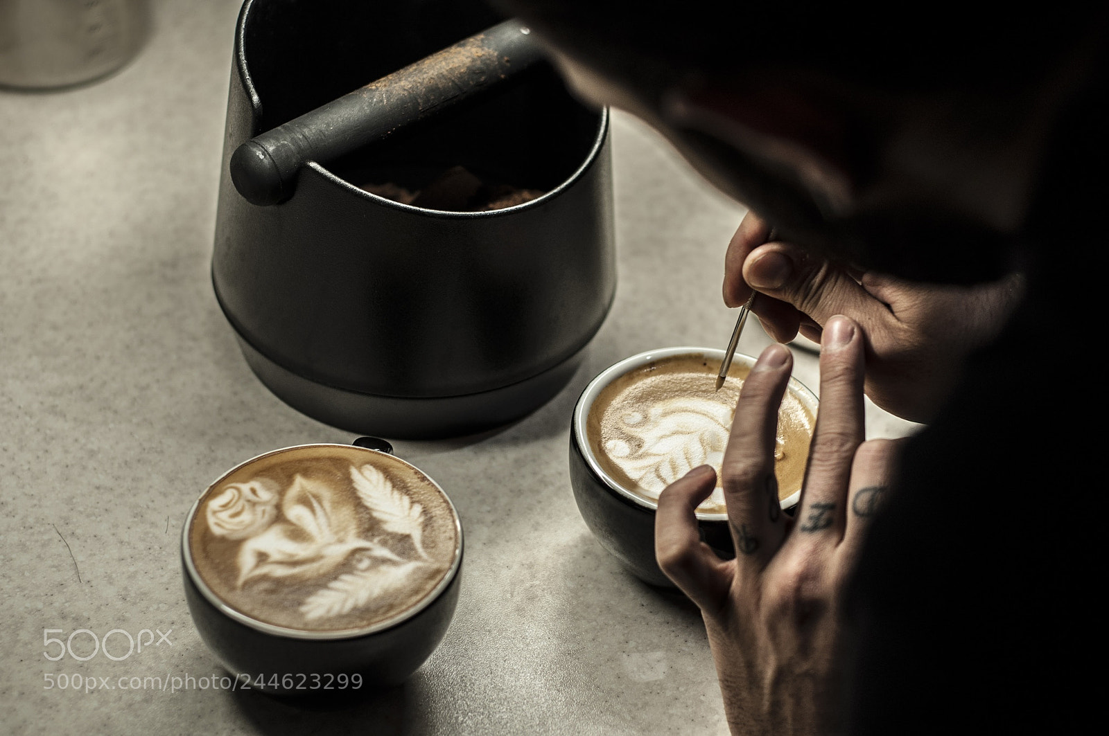 Nikon D90 sample photo. Latte art photography