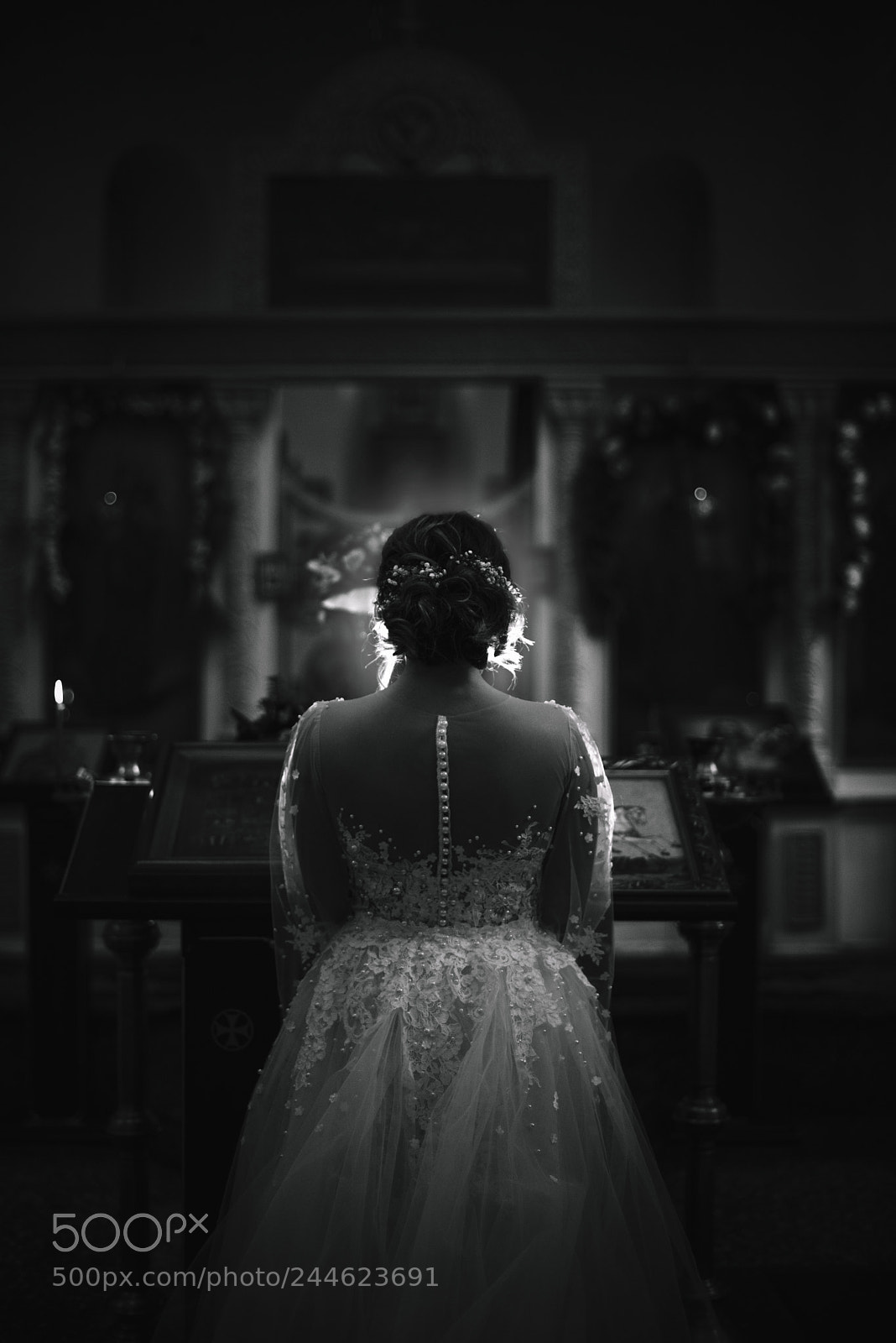 Nikon D610 sample photo. Wedding dress photography