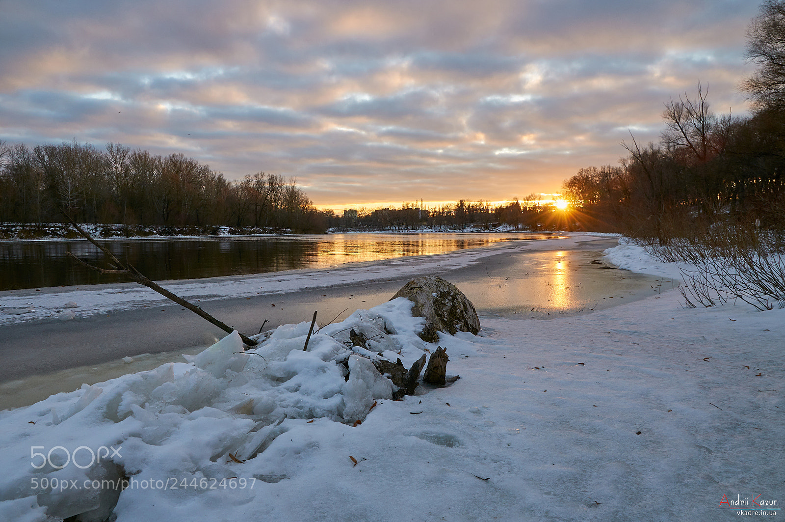 Nikon D300 sample photo. Winter sunset on the photography