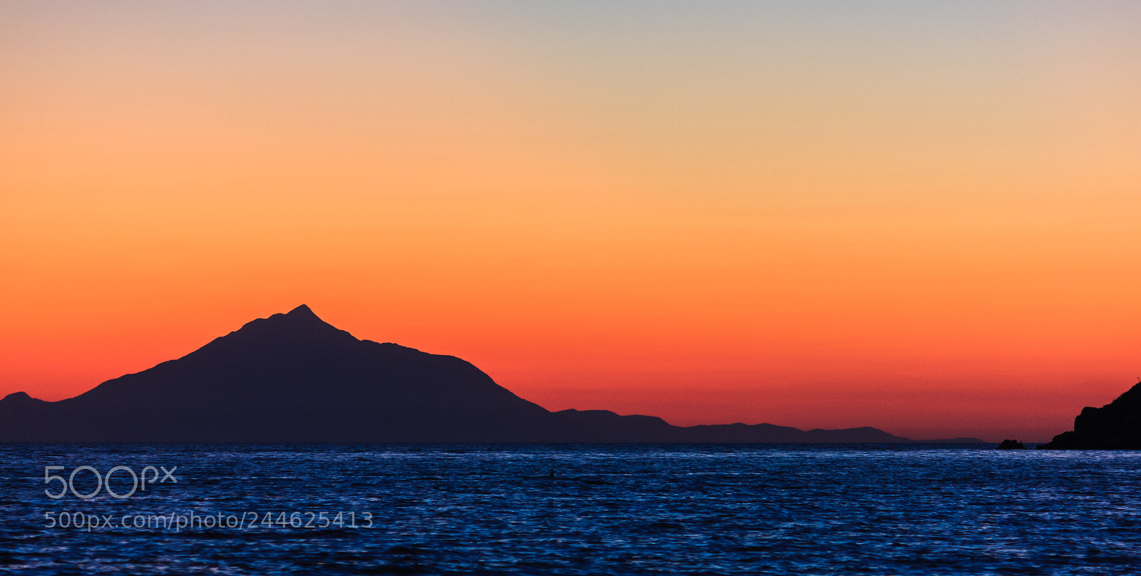 Canon EOS 40D sample photo. Last light mount athos photography