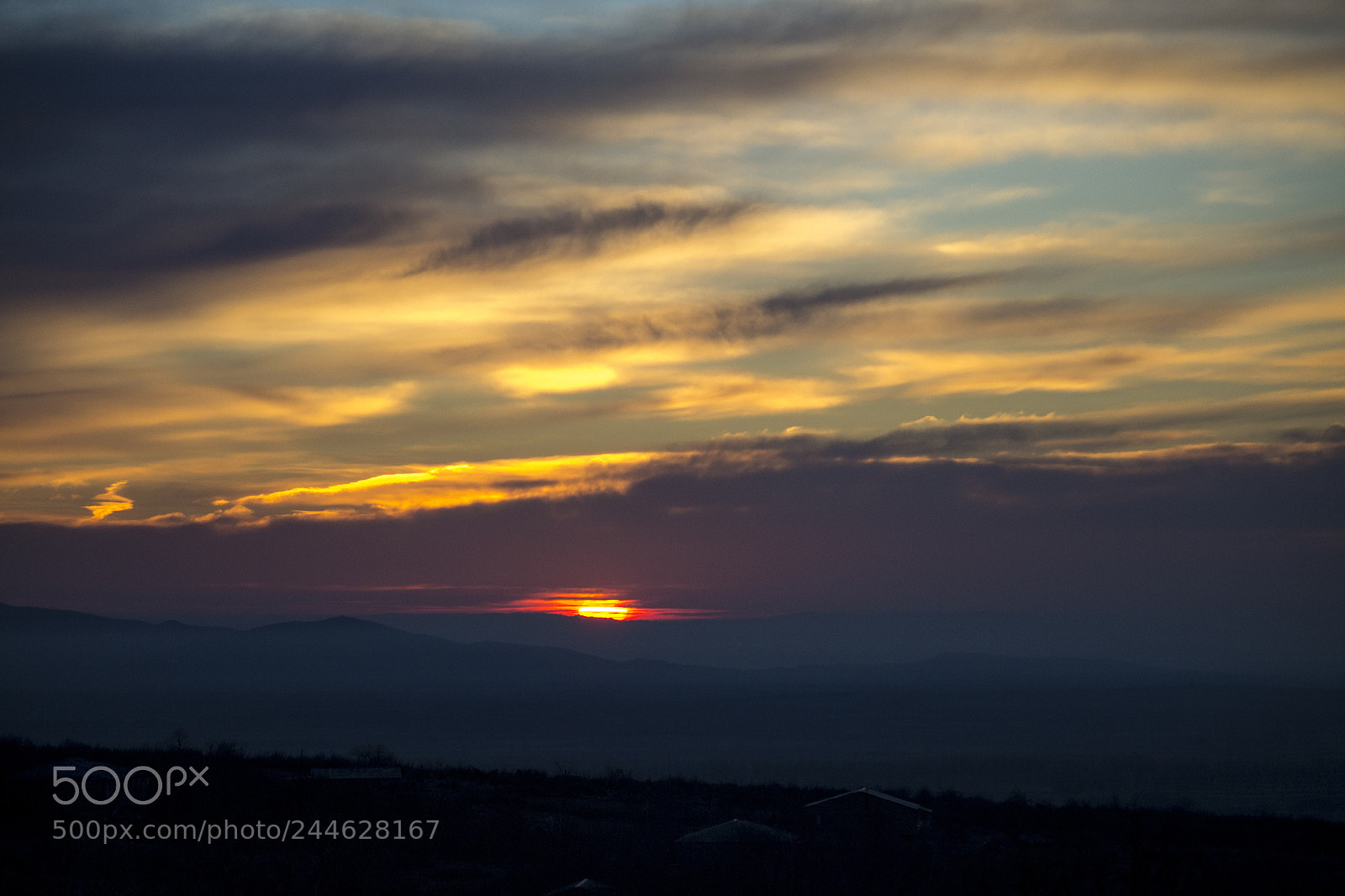 Nikon D3100 sample photo. Sunset in vilage ,,giorgitsminda" photography